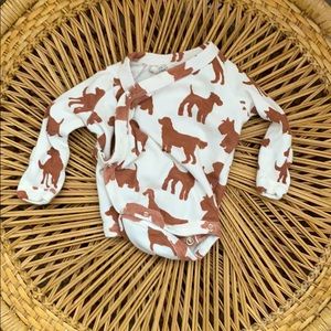 Kate Quinn kimono bodysuit in auburn dog